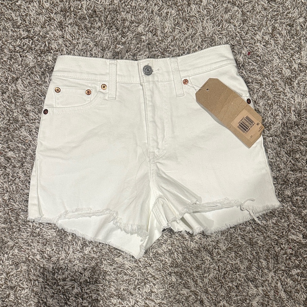 Levi's White Jean Shorts for Women